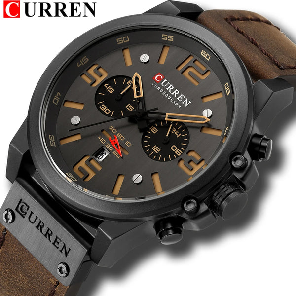 CURREN Men's Luxury Waterproof Sport Watch