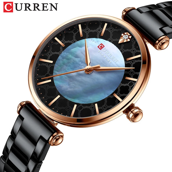 CURREN Women's Creative Steel Bracelet Waterproof Watch