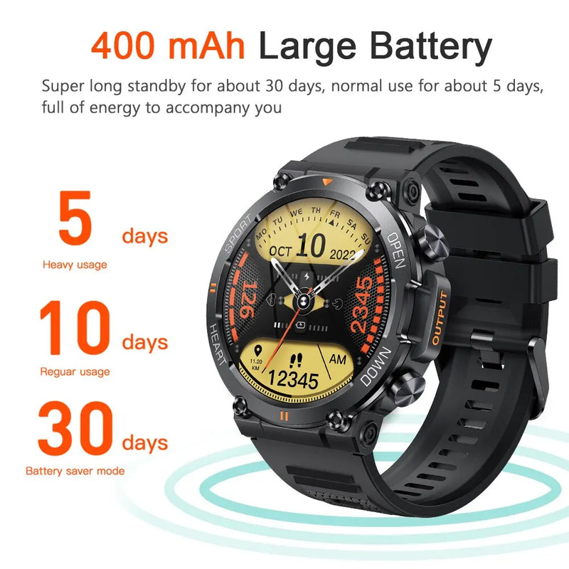 MEVADEN 1.39" HD Bluetooth Smart Watch for Men & Fitness