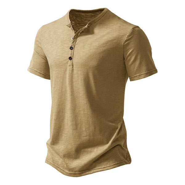 Men's Bamboo Cotton V Neck Short Sleeve Tee