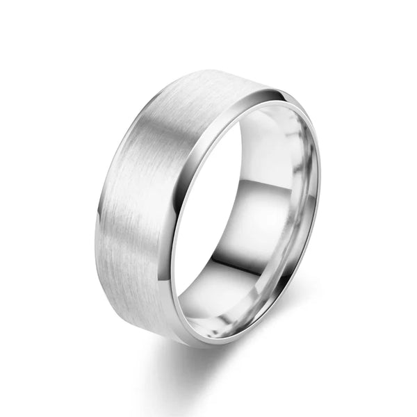 Classic 8mm Tungsten Men's Ring Wedding Band