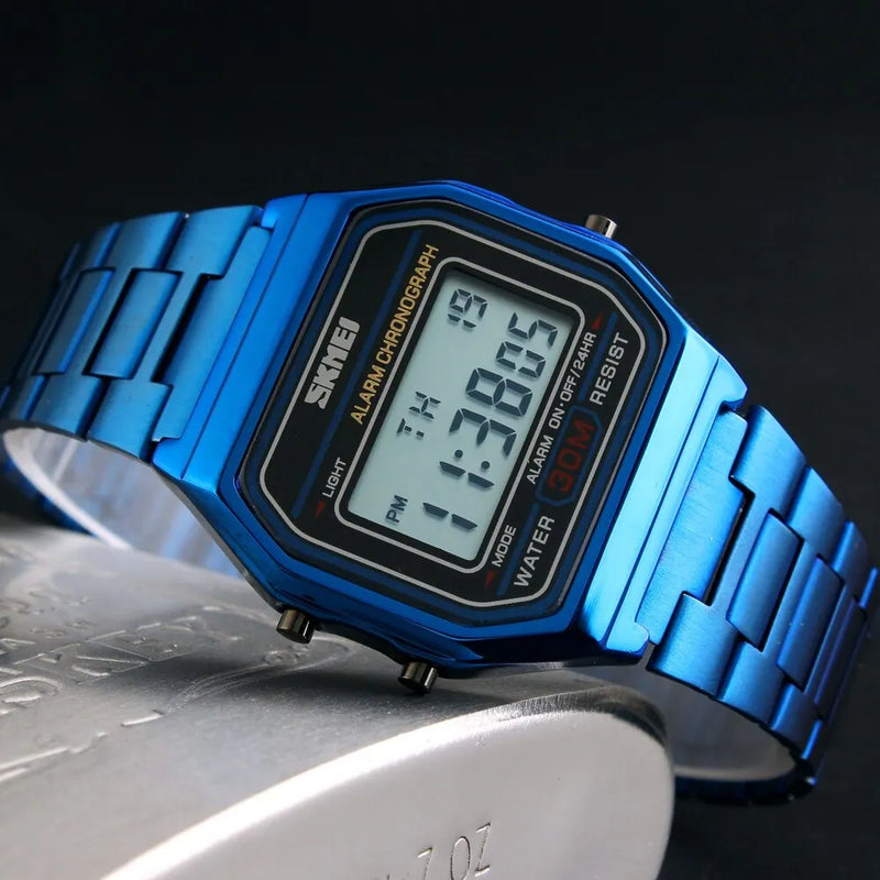 Skmei Luxury Stainless Steel Chrono Sport Watch for Men