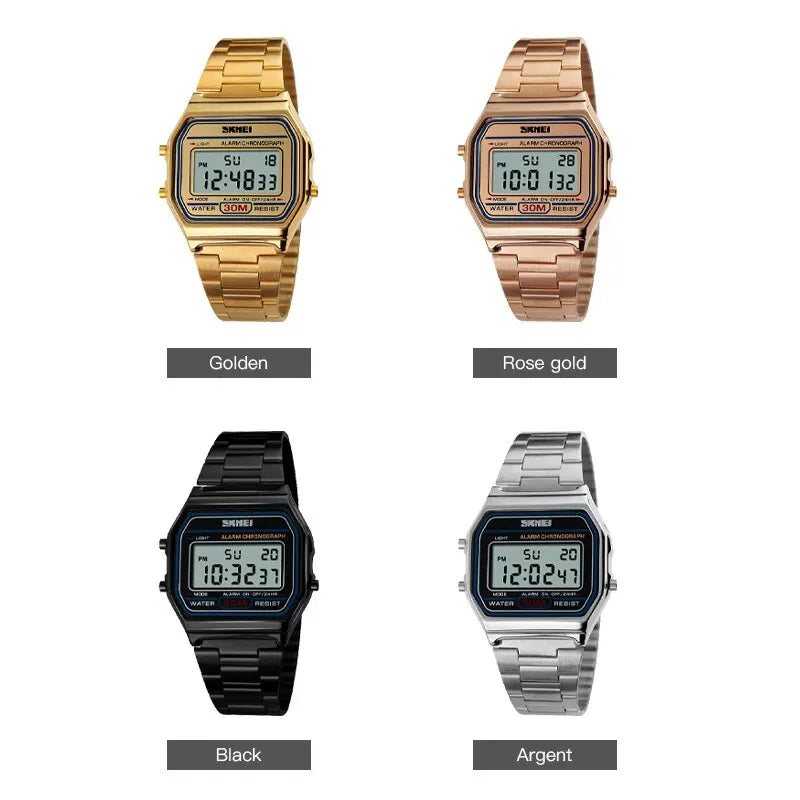 Skmei Luxury Stainless Steel Chrono Sport Watch for Men