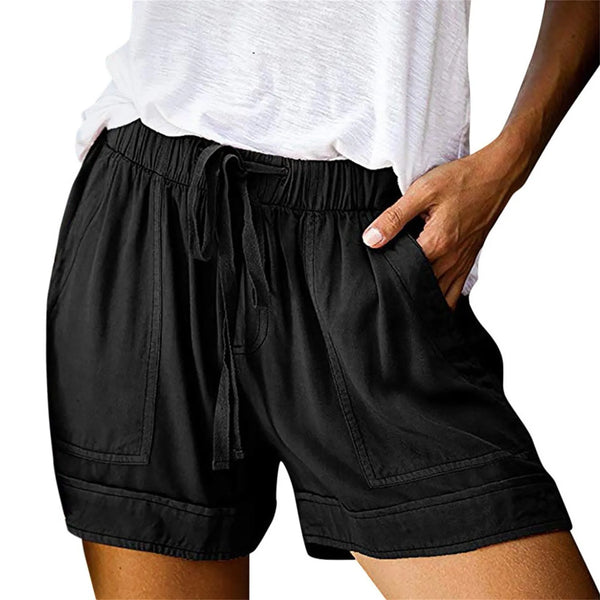 Women's Flowy High-Waist Cotton Shorts